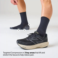 Plantar Fasciitis Relief Sock Light Cushion Mini Crew 3 Pack
