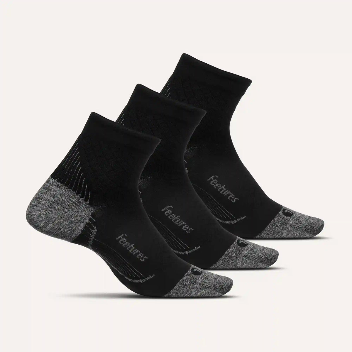 Plantar Fasciitis Relief Sock Light Cushion Quarter 3 Pack