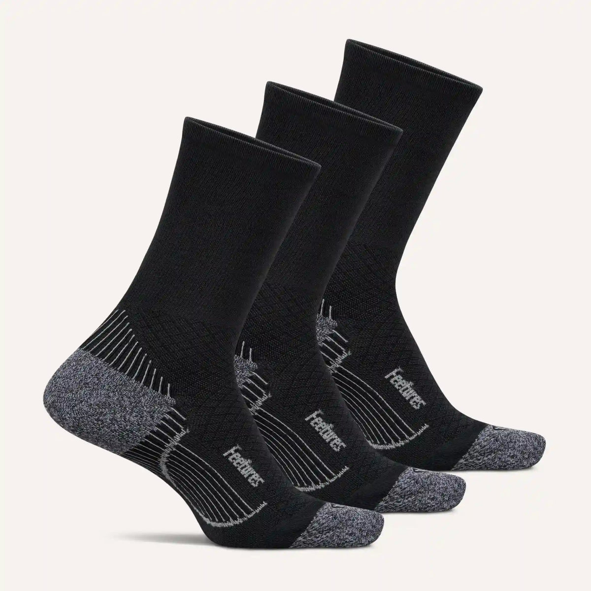 Plantar Fasciitis Relief Sock Light Cushion Mini Crew 3 Pack